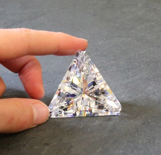 Corte triangular de 3,0 mm Moissanite VVS de alta calidad D Color 3EX Precio al por mayor de fábrica Moissanite sintético