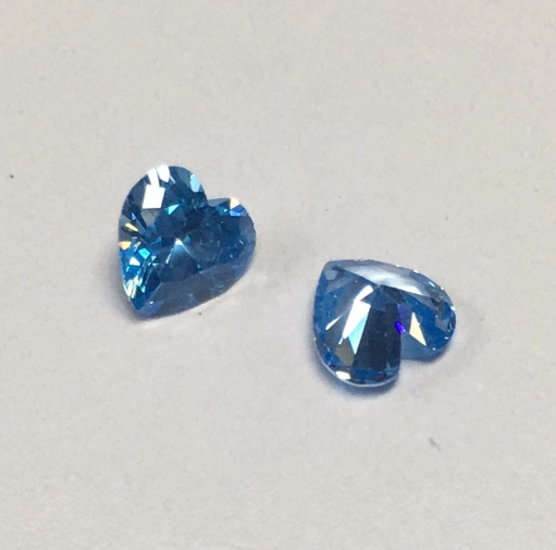 Corte de corazón Moissanite Color Azul VVS Moissanite Diamante suelto Piedra preciosa sintética al por mayor