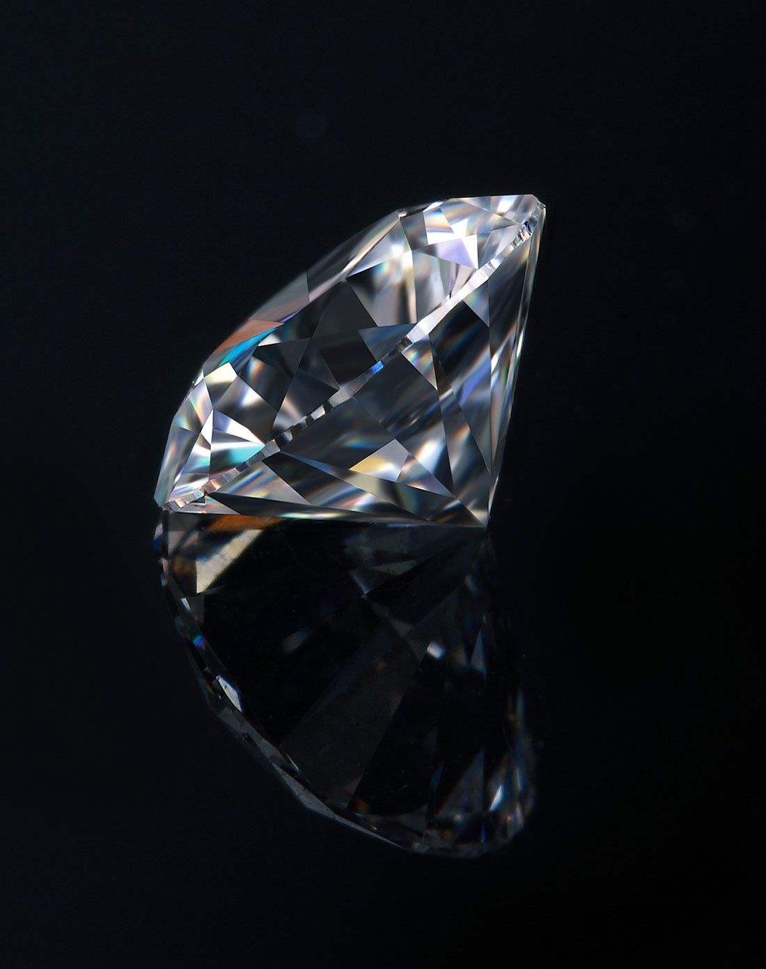 Piedra preciosa suelta de Moissanite de corte brillante blanco DE de alta calidad 3ex con precio bajo