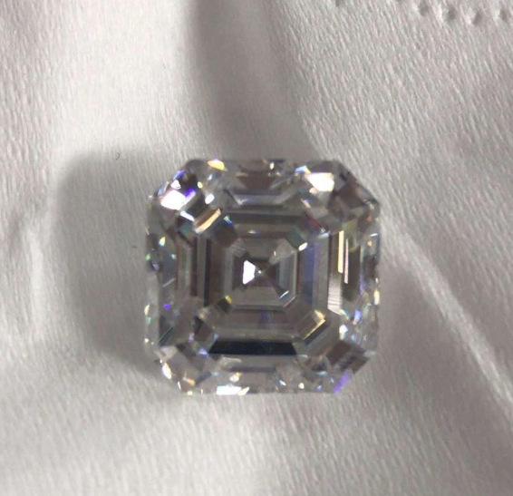 5.0mm 3EX DEF Color Factory Alta calidad Precio al por mayor VVS Asscher Moissanite Moissanite sintético