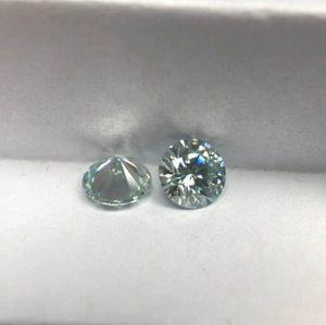 Moissanite de corte brillante redondo DEF de alta calidad verde de 10,0-11,0 mm para la fabricación de joyas