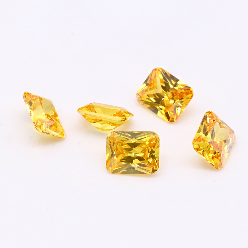 Amarillo dorado brillante 3A Cubic Zirconia con alta calidad