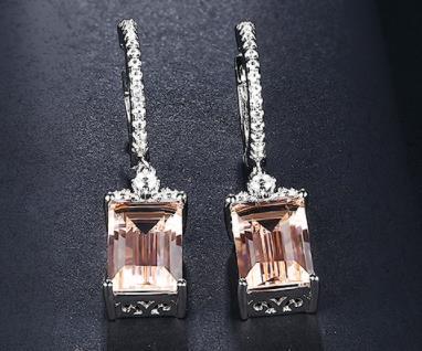 Pendientes de plata de ley auténtica para dama, joyería exquisita, diseño de estilo elegante