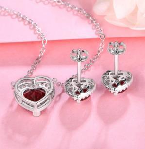 Colgante solitario de plata de ley 925, joyería con diseño en forma de corazón, estilo encantador, regalo de cumpleaños para novia