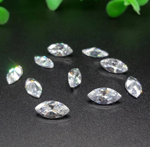 2.5 * 5 mm VVS Marquise Cut Alta calidad 3EX Precio de venta al por mayor de fábrica DEF Moissanite Moissanite sintético