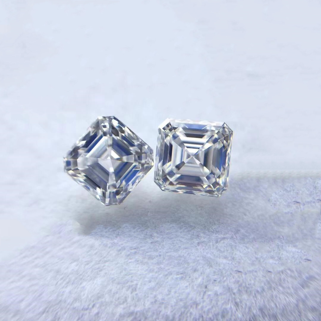 5.0mm 3EX DEF Color Factory Alta calidad Precio al por mayor VVS Asscher Moissanite Moissanite sintético