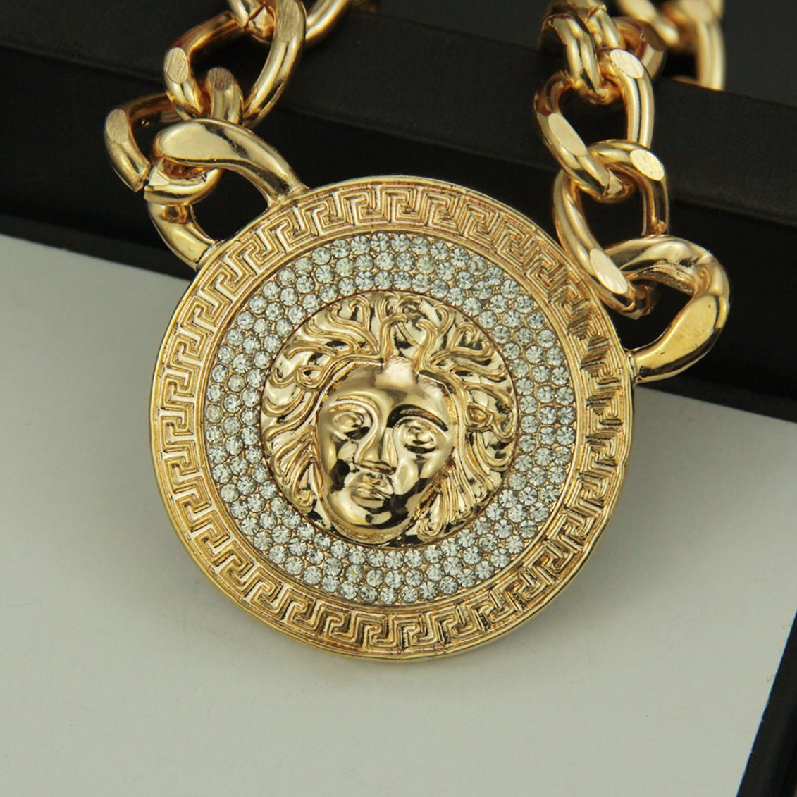 Collar de cadena de diamantes de moda Accesorios de hip hop