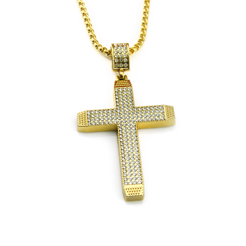 Colgante Ecklace Cruz Religiosa Hip Hop