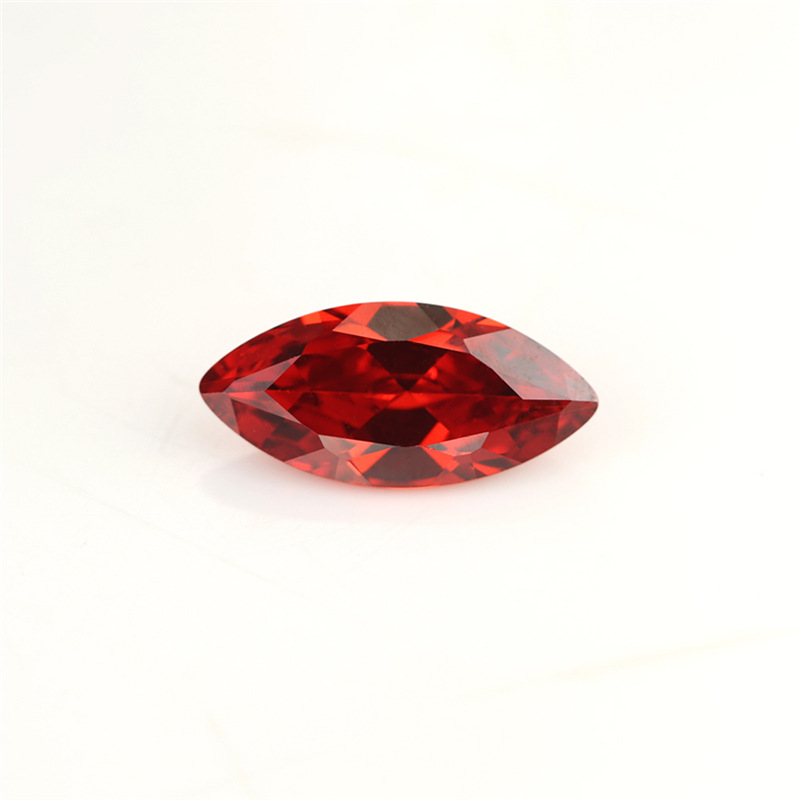 5A Fabricante rojo personalizado Venta al por mayor Marquis Cubic Zirconia para joyería