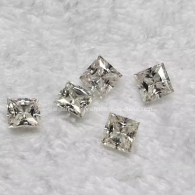 3 quilates Princess Cut Moissanite Vvs1 Diamond DE Color Precio bajo