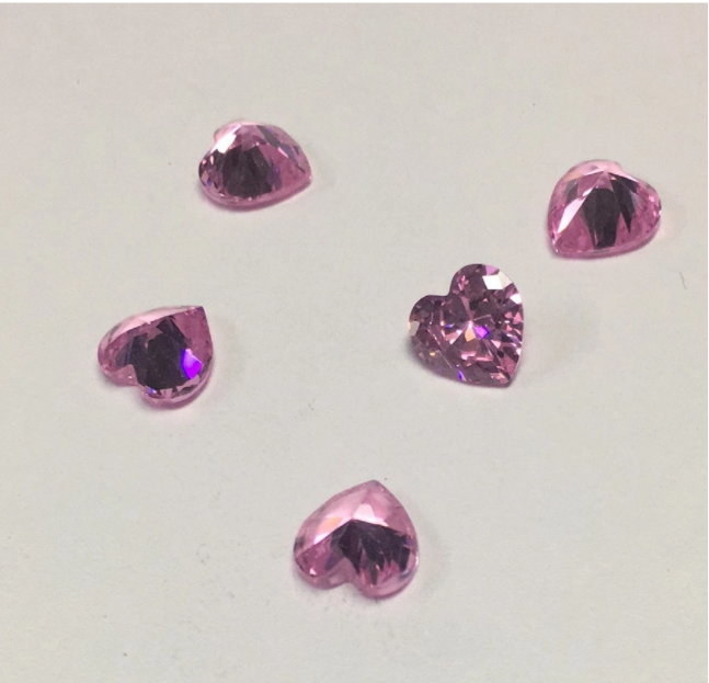 Moissanite de corte de corazón VVS rosa de 4,5 mm Moissanite sintético de alta calidad a precio de fábrica