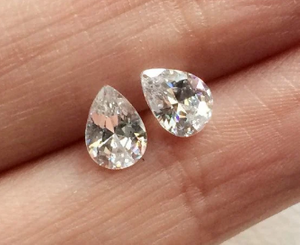 4 * 6 mm Pear Cut Factory VVS Precio al por mayor 3EX Alta calidad D Color Moissanite Moissanite sintético