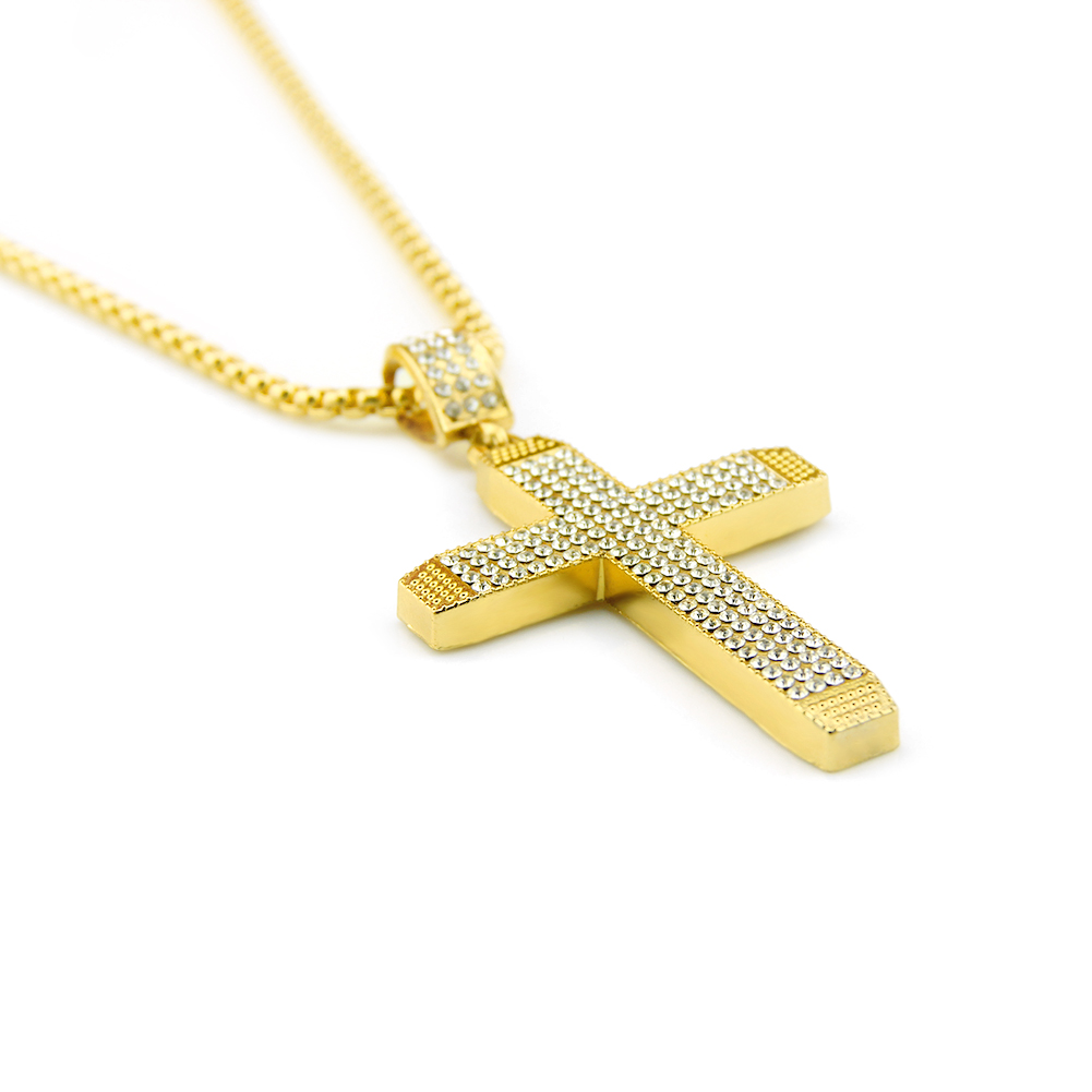 Colgante Ecklace Cruz Religiosa Hip Hop