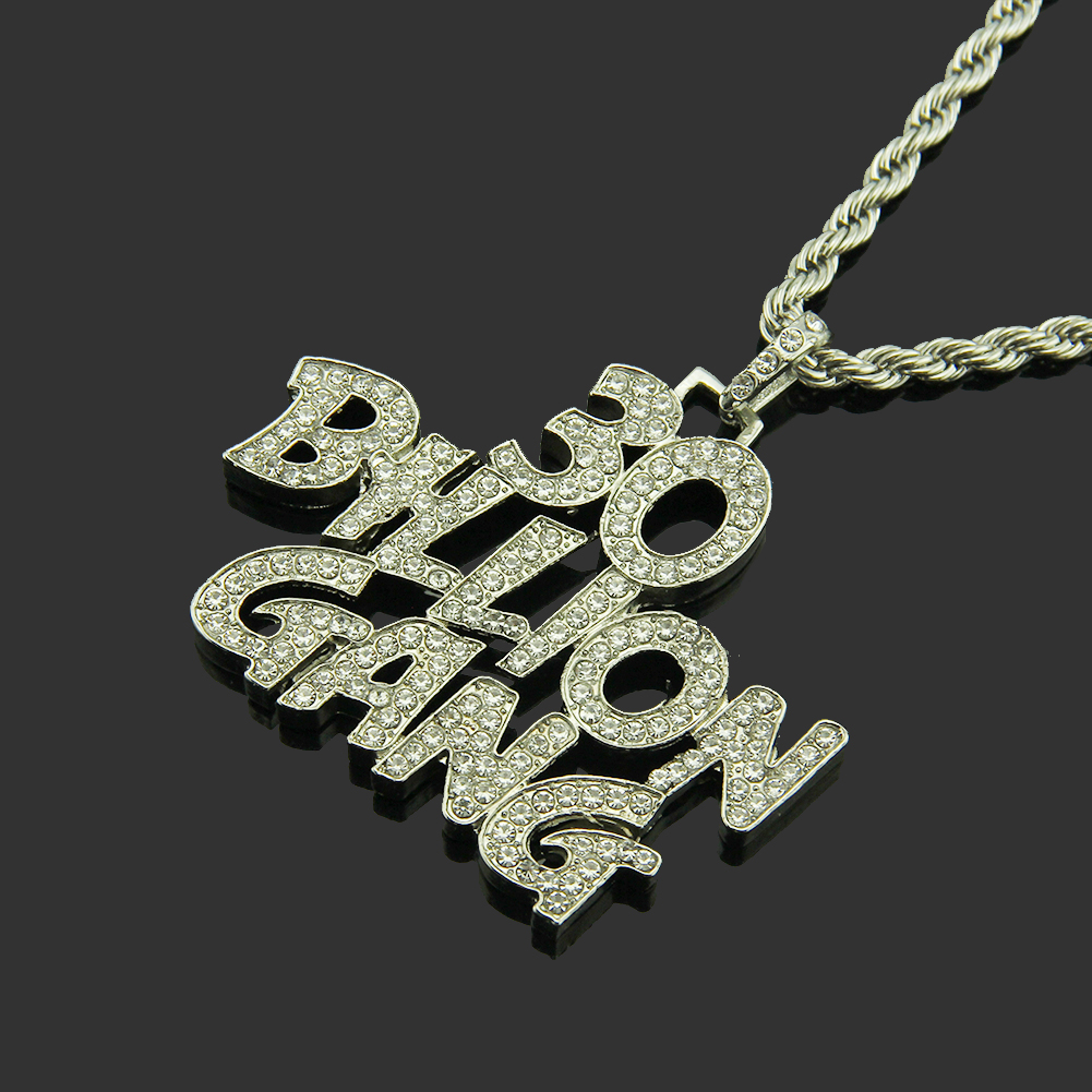 Colgante de collar Hip Hop 30 Billion Gang