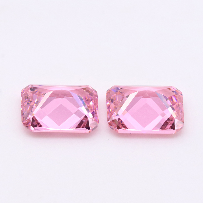 Lindo rosa 3A Cubic Zirconia para joyería de cristal