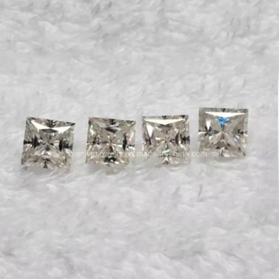 3 quilates Princess Cut Moissanite Vvs1 Diamond DE Color Precio bajo