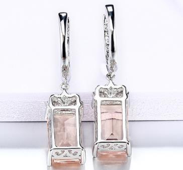 Pendientes de plata de ley auténtica para dama, joyería exquisita, diseño de estilo elegante