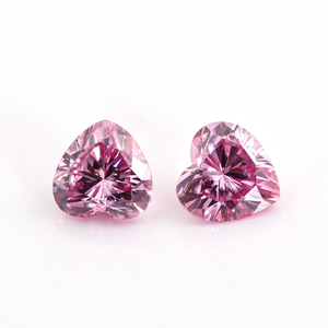 Moissanite de corte de corazón VVS rosa de 5,0 mm Moissanite sintético de alta calidad a precio de fábrica