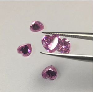 Moissanite de corte de corazón VVS rosa de 4,5 mm Moissanite sintético de alta calidad a precio de fábrica