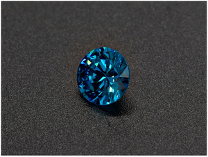 Moissanite azul de corte brillante redondo DEF de alta calidad de 12,0-13,0 mm para la fabricación de joyas