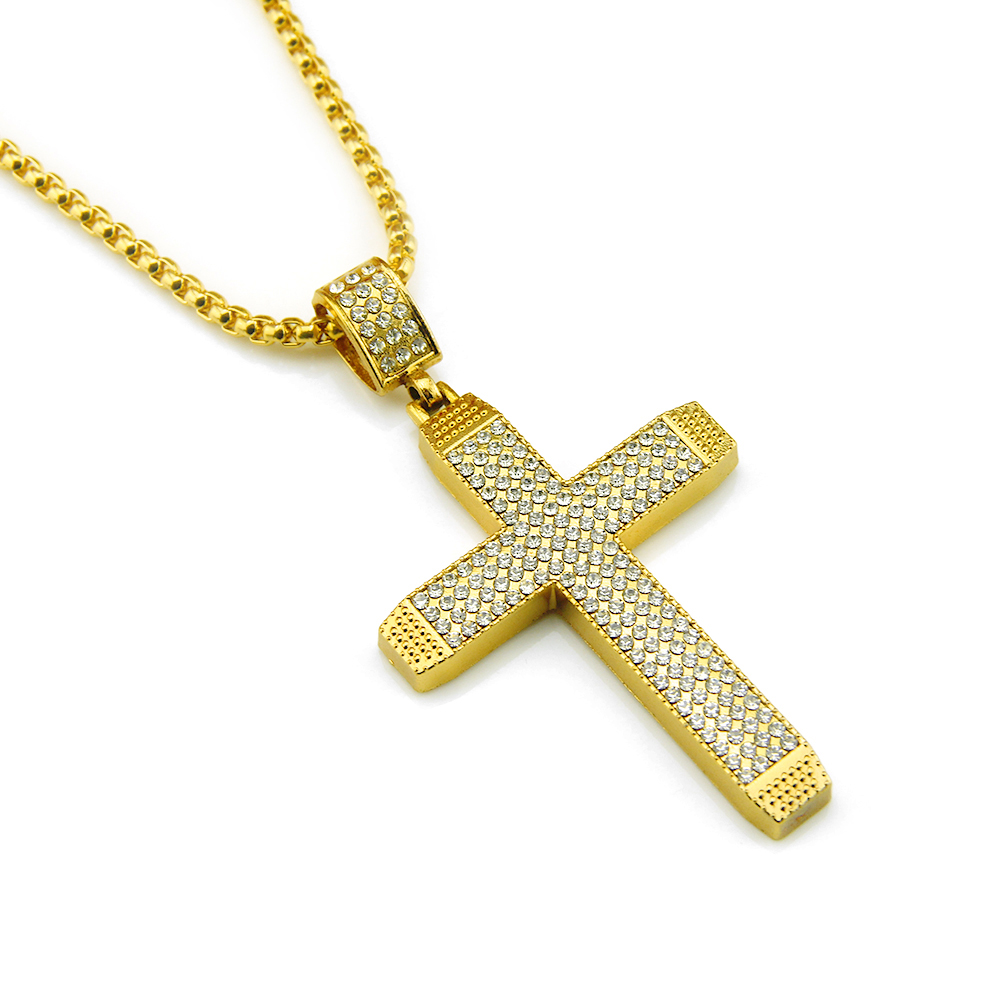 Colgante Ecklace Cruz Religiosa Hip Hop