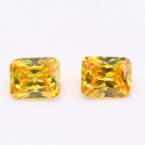 Amarillo dorado brillante 3A Cubic Zirconia con alta calidad