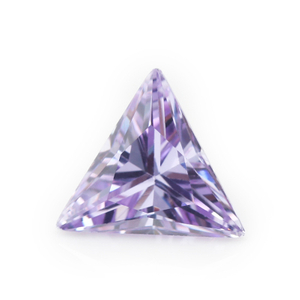 Fabricante mayorista 5A Lavender Triangle Cubic Zirconia para joyería