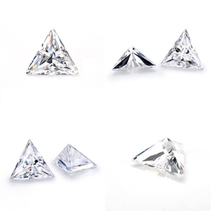 Corte triangular de 3,0 mm Moissanite VVS de alta calidad D Color 3EX Precio al por mayor de fábrica Moissanite sintético