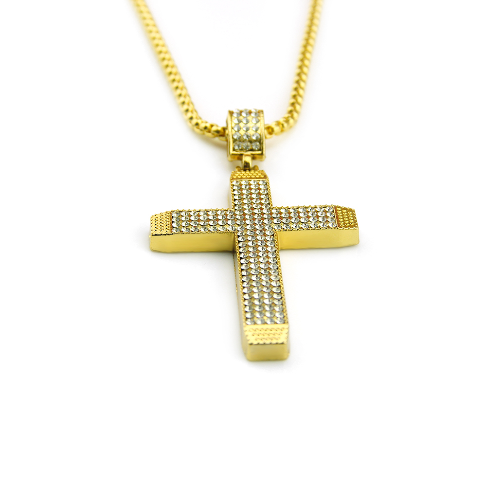 Colgante Ecklace Cruz Religiosa Hip Hop