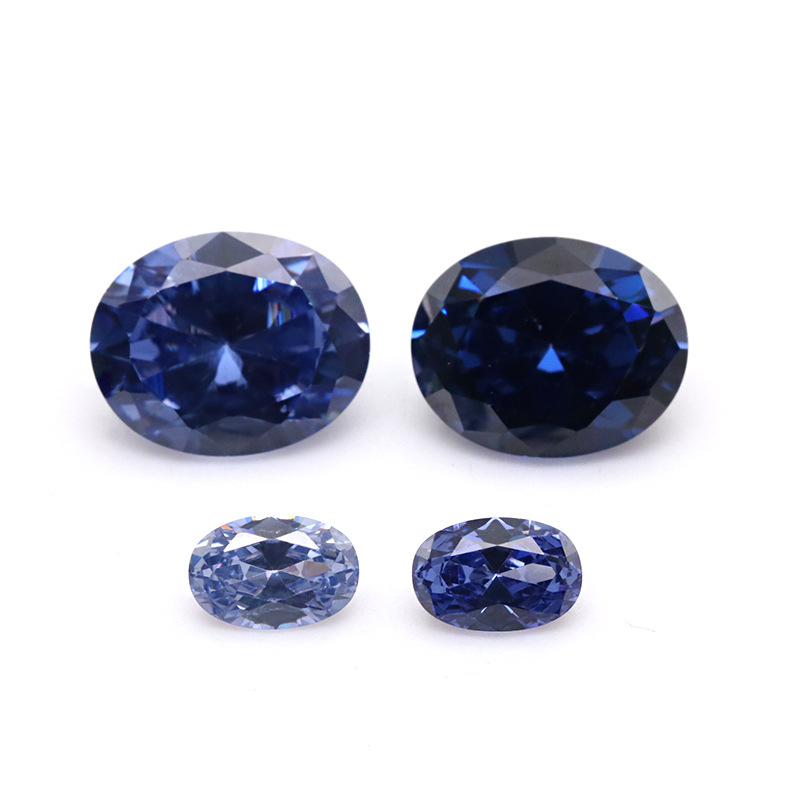 VVS Azul violeta 5A Oval 3EX Cubic Zirconia