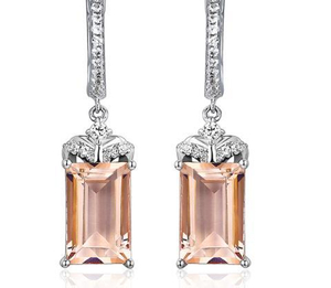 Pendientes de plata de ley auténtica para dama, joyería exquisita, diseño de estilo elegante