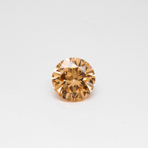 Diamante cultivado en laboratorio al por mayor Moissanite Color champán VVS Corte redondo Piedra preciosa suelta Moissanite