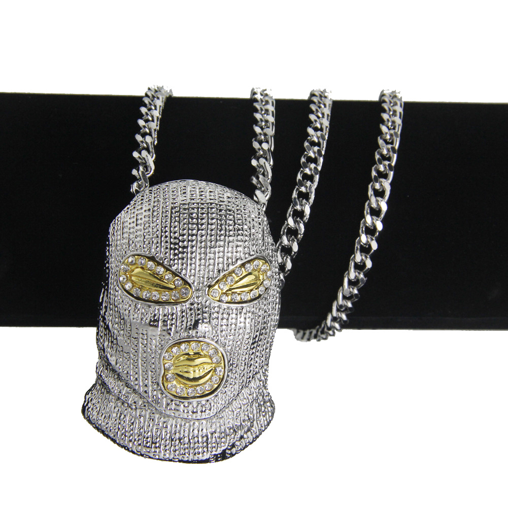 Hip Hop Counter Strike Headgear Collar de plata