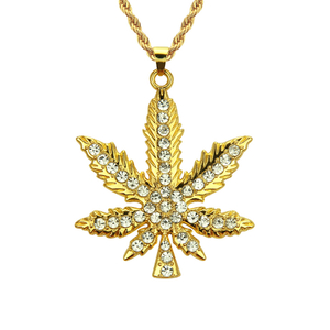 Hoja de oro con incrustaciones de cristal, brillante, accesorios de género ilimitados