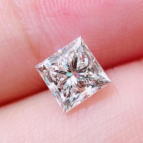 3,5 mm corte princesa VVS 3EX precio al por mayor de fábrica Moissanite Moissanite sintético de alta calidad