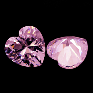 Moissanite de corte de corazón VVS rosa de 2,5 mm Moissanite sintético de alta calidad a precio de fábrica