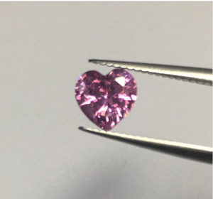 Moissanite de corte de corazón VVS rosa de 4,0 mm Moissanite sintético de alta calidad a precio de fábrica