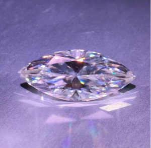 4 * 8 mm VVS Marquise Cut Alta calidad 3EX Precio de venta al por mayor de fábrica DEF Moissanite Moissanite sintético