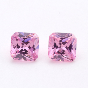 3A Venta caliente VVS Pink Cojín Cubic Zirconia