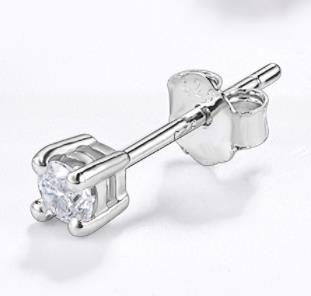 Pendientes de plata de ley 925 con circonita cúbica 5A, joyería para mujer, regalo de Navidad