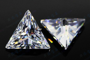 Triángulo de 8,0 mm Corte de alta calidad VVS Moissanite D Color 3EX Fábrica Precio al por mayor Moissanite sintético