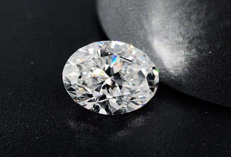 Moissanite de color D al por mayor de fábrica VVS 3EX de corte ovalado de 8 * 10 mm