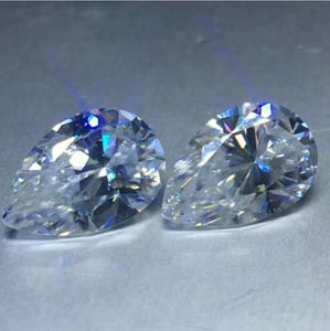 3 * 5 mm Pear Cut Factory VVS Precio al por mayor 3EX Alta calidad D Color Moissanite Moissanite sintético