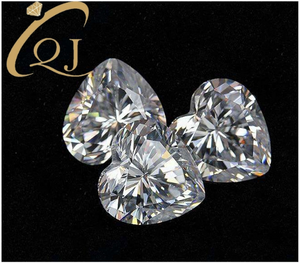 Moissanite sintético VVS de alta calidad con corte de corazón Morsonite de 2,5 mm