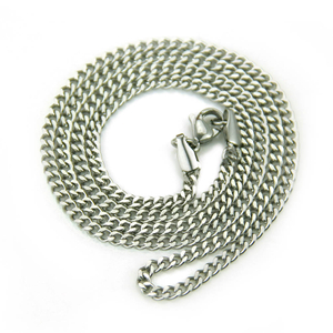 Collar de cadena hueca HipHop Colgante de plata