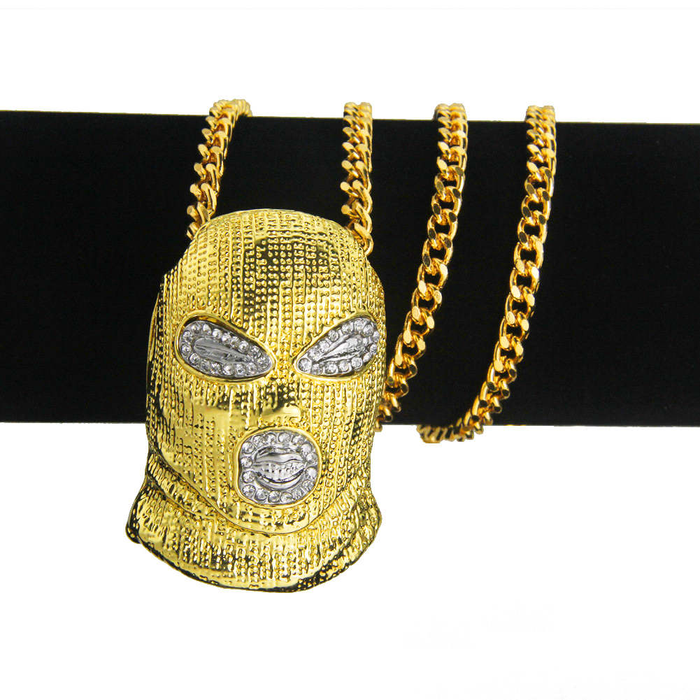 Colgante de collar de hip hop Counter strike headgear