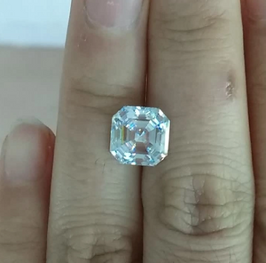 8.0mm 3EX DEF Color Fábrica Alta calidad Precio al por mayor VVS Asscher Moissanite Moissanite sintético