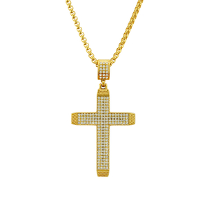 Colgante Ecklace Cruz Religiosa Hip Hop